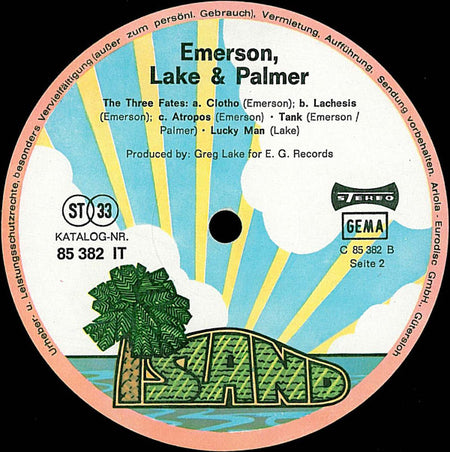 Emerson, Lake & Palmer : Emerson Lake & Palmer (LP, Album, RP)