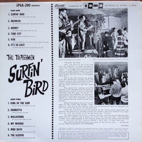 The Trashmen : Surfin' Bird (LP, Album, Mono, RE)