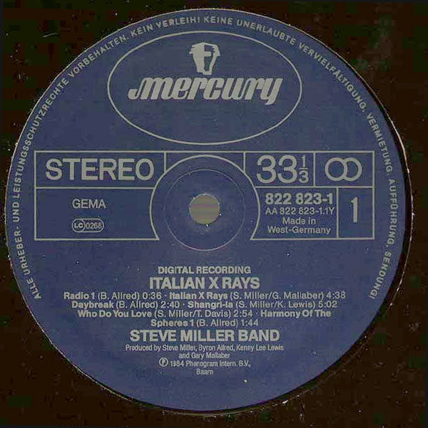 Steve Miller Band : Italian X Rays (LP, Album)