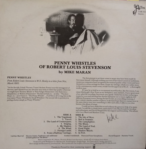 Mike Maran : Penny Whistles Of Robert Louis Stevenson (LP)