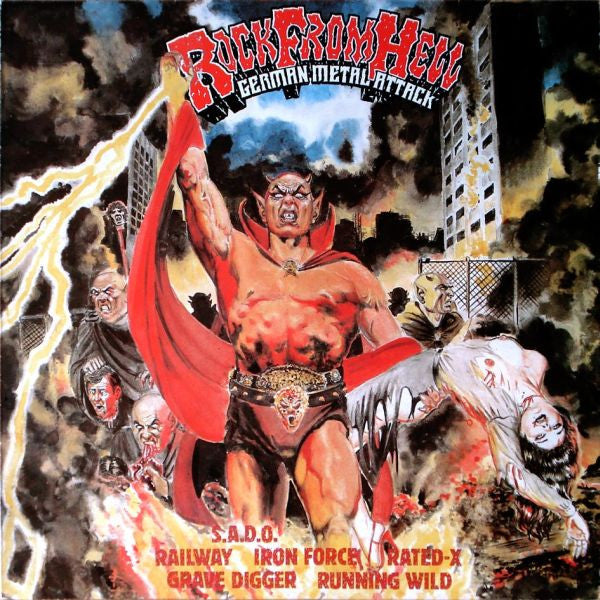 Various : Rock From Hell (German Metal Attack) (LP, Comp)