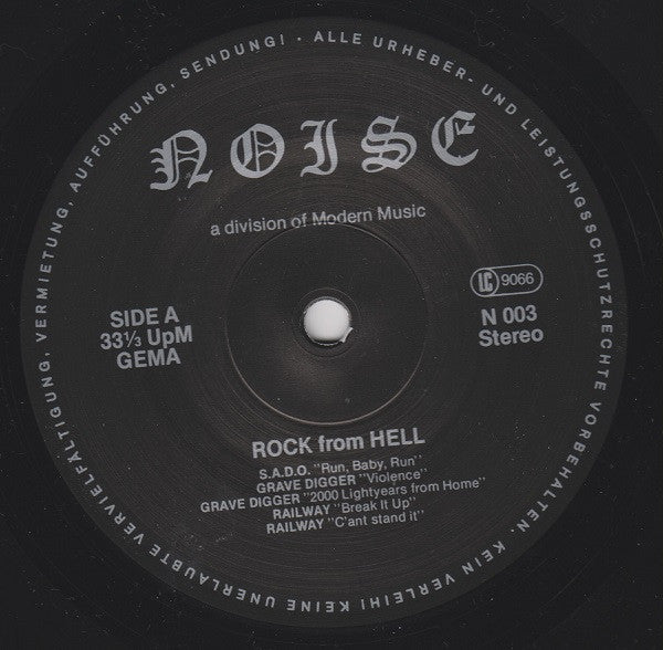 Various : Rock From Hell (German Metal Attack) (LP, Comp)