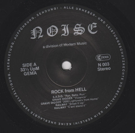 Various : Rock From Hell (German Metal Attack) (LP, Comp)