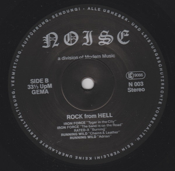 Various : Rock From Hell (German Metal Attack) (LP, Comp)