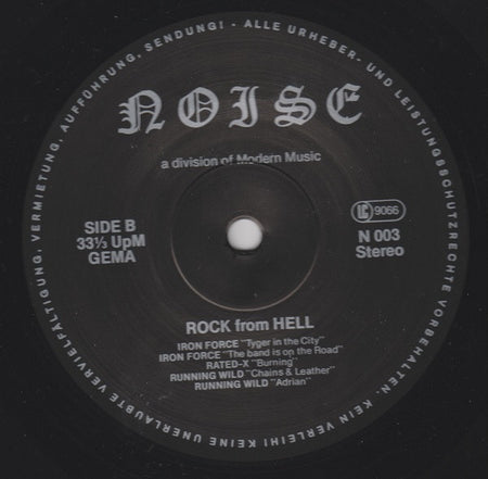 Various : Rock From Hell (German Metal Attack) (LP, Comp)