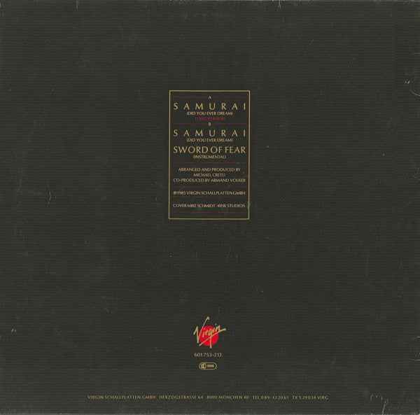 Michael Cretu - Samurai (English Version) (12") (Near Mint (NM or M-))