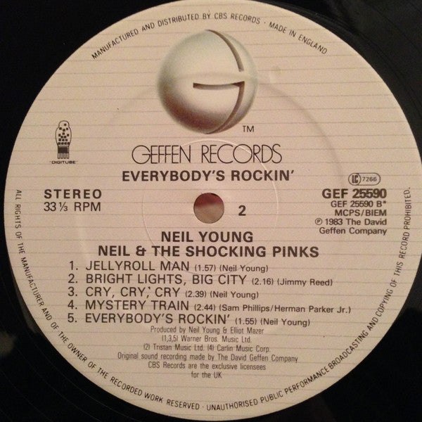 Neil Young & The Shocking Pinks : Everybody's Rockin' (LP, Album)