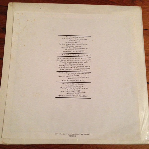 Neil Young & The Shocking Pinks : Everybody's Rockin' (LP, Album)