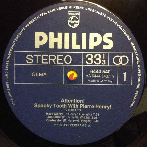 Spooky Tooth With Pierre Henry - Ceremony (LP) (Near Mint (NM or M-))