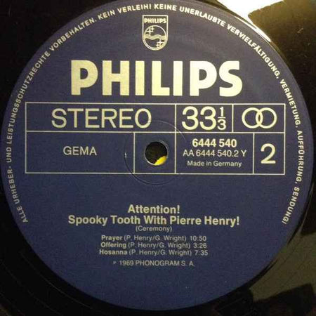 Spooky Tooth With Pierre Henry - Ceremony (LP) (Near Mint (NM or M-))
