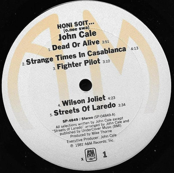 John Cale : Honi Soit (LP, Album, X, )
