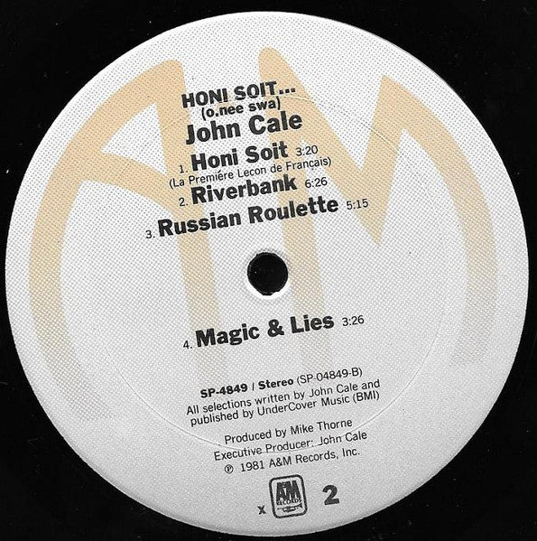 John Cale : Honi Soit (LP, Album, X, )