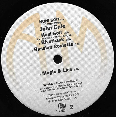 John Cale : Honi Soit (LP, Album, X, )