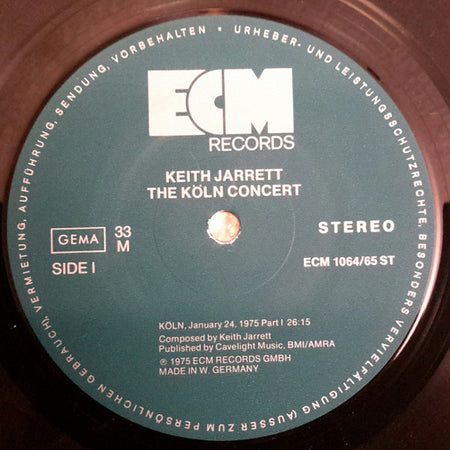 Keith Jarrett : The Köln Concert (2xLP, Album)