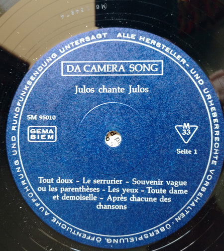 Julos Beaucarne : Julos Chante Julos (LP, Album)