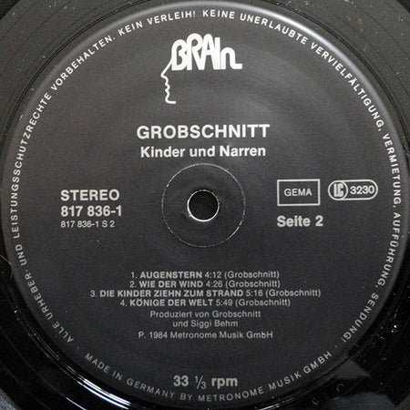 Grobschnitt : Kinder + Narren (LP, Album)
