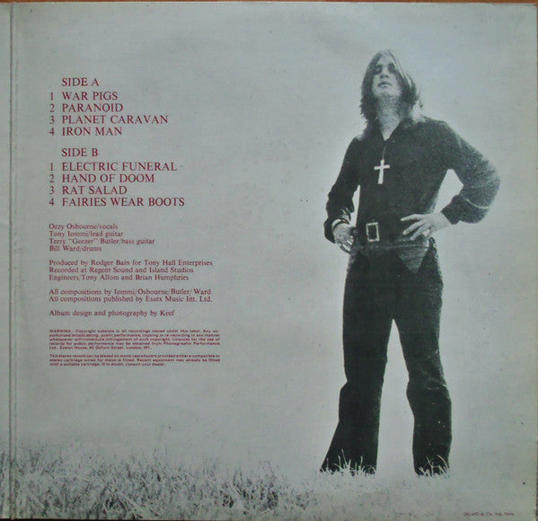 Black Sabbath : Paranoid (LP, Album, Gat)