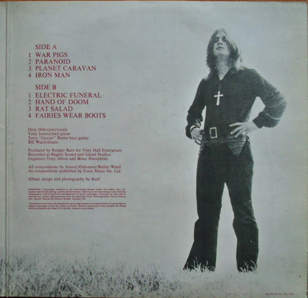 Black Sabbath : Paranoid (LP, Album, Gat)