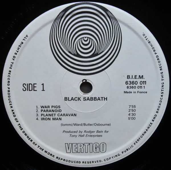 Black Sabbath : Paranoid (LP, Album, Gat)