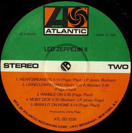 Led Zeppelin : Led Zeppelin II (LP, Album)