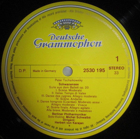 Pyotr Ilyich Tchaikovsky - Berliner Philharmoniker • Herbert von Karajan : Schwanensee (Swan Lake) / Dornröschen (The Sleeping Beauty) (LP)