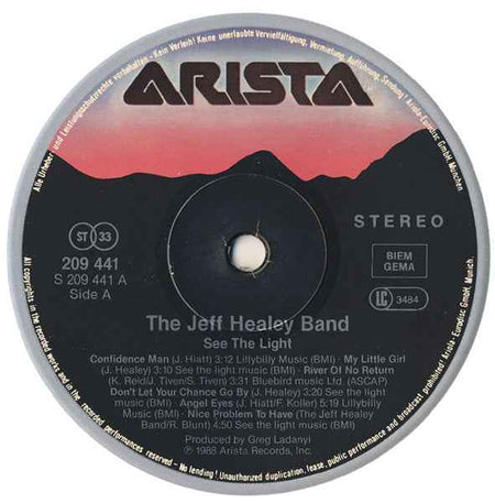 The Jeff Healey Band See The Light (LP) (Near Mint (NM Or M ))