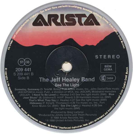 The Jeff Healey Band See The Light (LP) (Near Mint (NM Or M ))