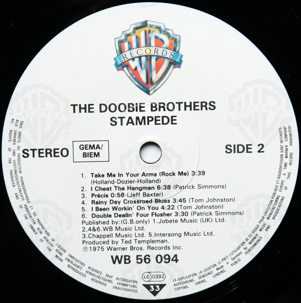 The Doobie Brothers : Stampede (LP, Album, RE)