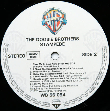 The Doobie Brothers : Stampede (LP, Album, RE)