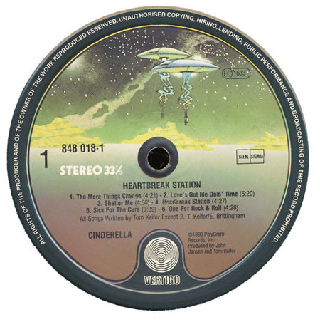 Cinderella (3) : Heartbreak Station (LP, Album)