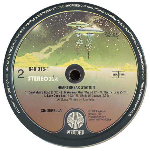 Cinderella (3) : Heartbreak Station (LP, Album)