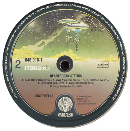 Cinderella (3) : Heartbreak Station (LP, Album)
