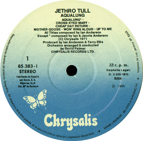 Jethro Tull : Aqualung (LP, Album, RE, Gat)