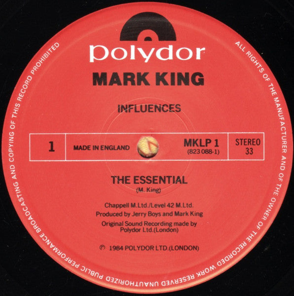 Mark King : Influences (LP, Album)