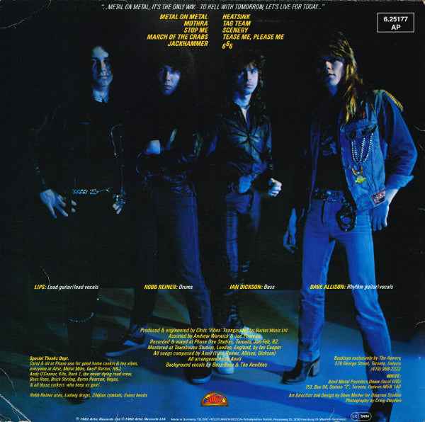 Anvil - Metal On Metal (LP) (Near Mint (NM or M-))
