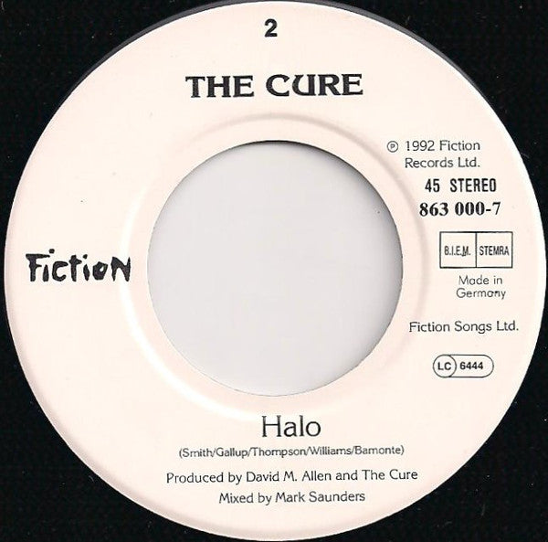 The Cure : Friday I'm In Love (7", Single)