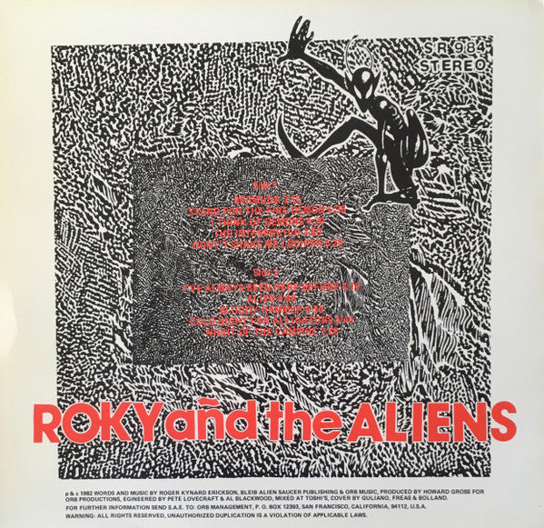 Roky Erickson And The Aliens : Weird Tales (LP, Unofficial, Red)