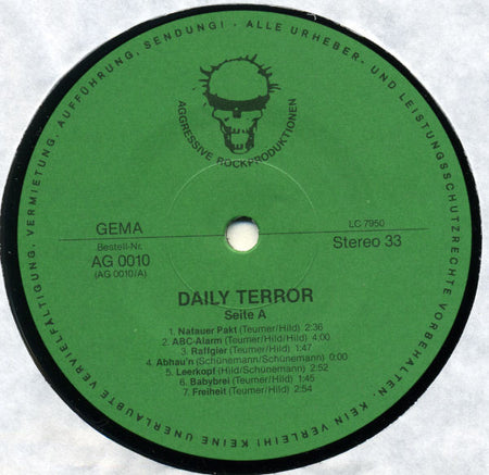 Daily Terror : Schmutzige Zeiten (LP, Album)
