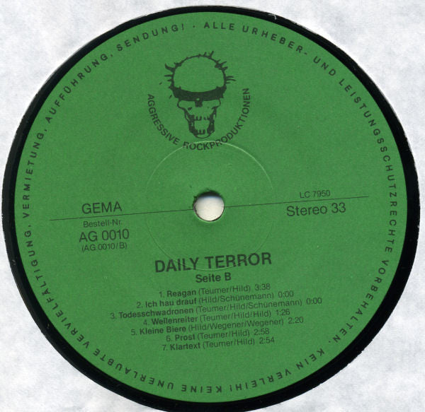 Daily Terror : Schmutzige Zeiten (LP, Album)