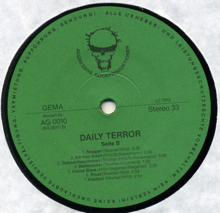 Daily Terror : Schmutzige Zeiten (LP, Album)