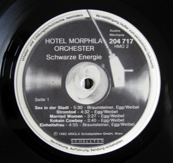 Hotel Morphila Orchester : Schwarze Energie (LP, Album)