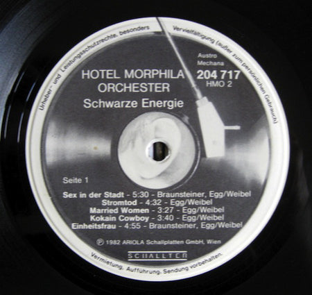 Hotel Morphila Orchester : Schwarze Energie (LP, Album)