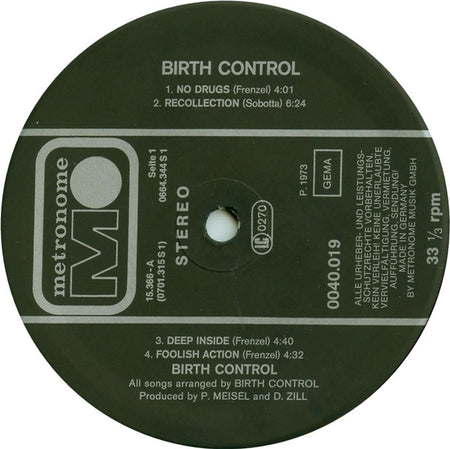 Birth Control : Birth Control (LP, Album, RE)
