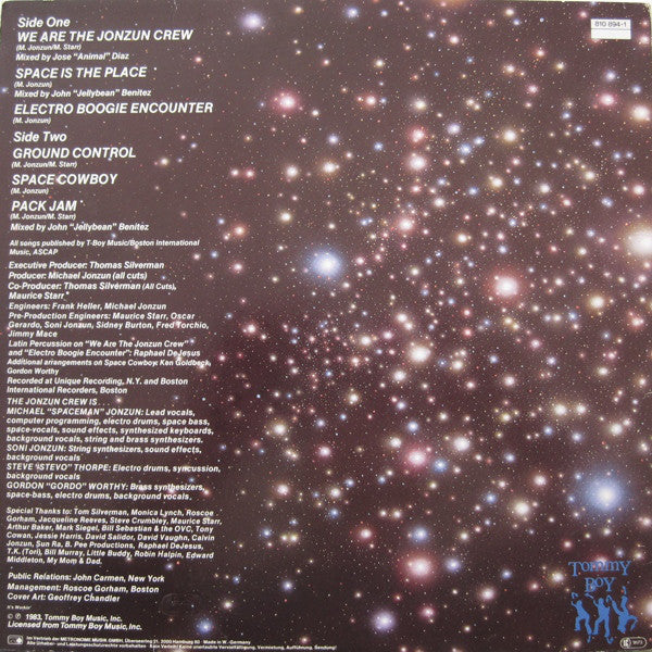 The Jonzun Crew : Lost In Space (LP, Album)