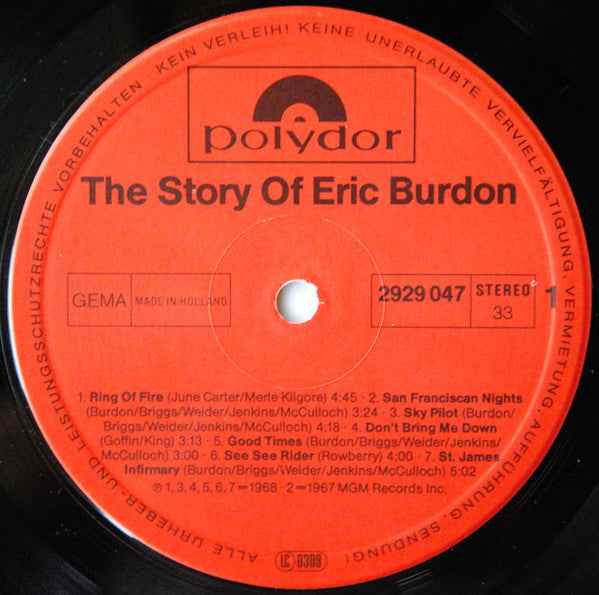 Eric Burdon - The Story Of Eric Burdon (2xLP) (Near Mint (NM or M-))