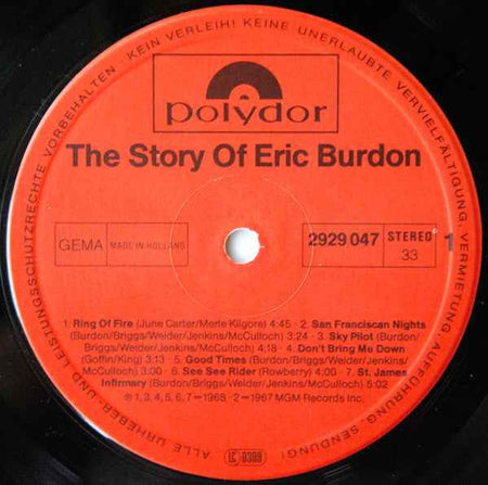 Eric Burdon - The Story Of Eric Burdon (2xLP) (Near Mint (NM or M-))