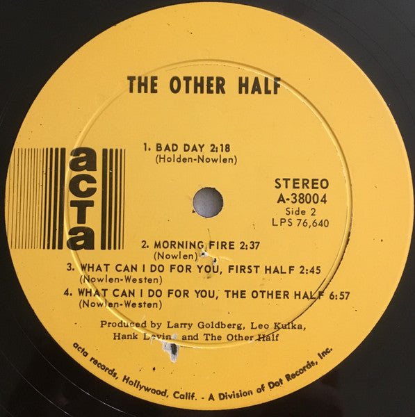 The Other Half : The Other Half (LP, Album, Ind)