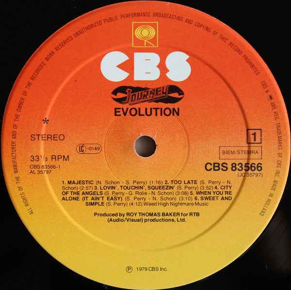 Journey - Evolution (LP) (Very Good Plus (VG+))