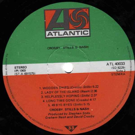 Crosby, Stills & Nash - Crosby, Stills & Nash (LP) (Near Mint (NM or M-))