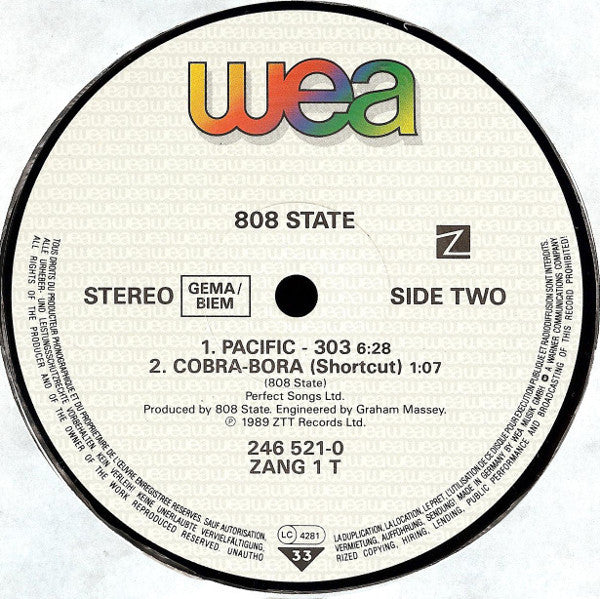 808 State : Pacific (12", Single)